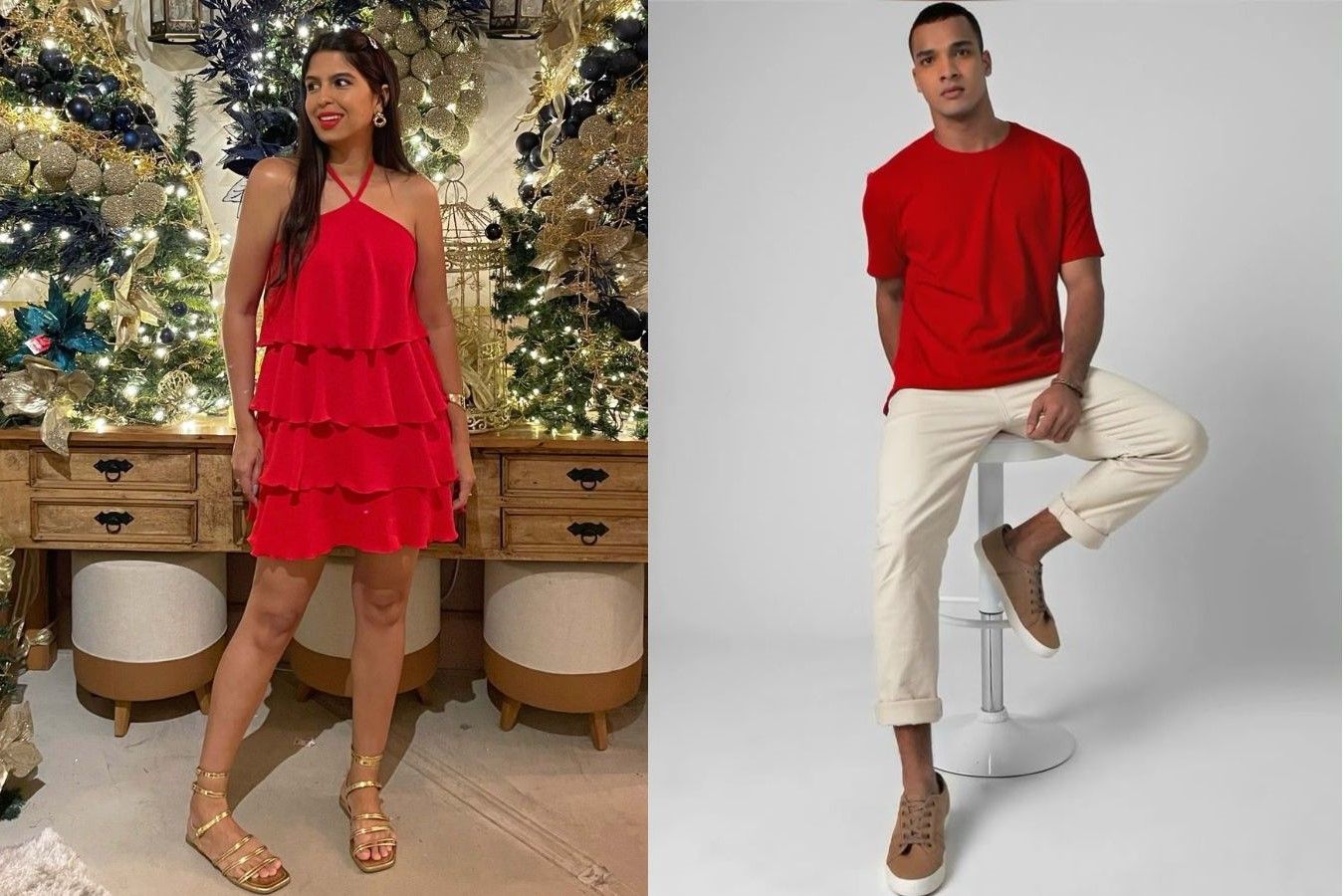 preço vestido vermelho de natal feminino