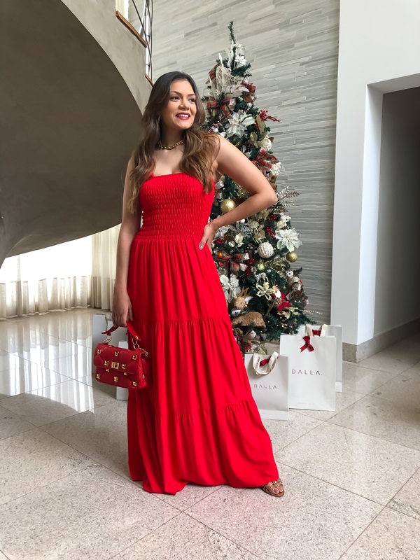 Look de natal feminino vestidos vermelhos