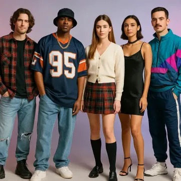 Look estilo anos 90 feminino moderno