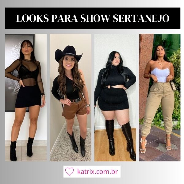 Guia Completo de Looks Femininos para Arrasar no Show Sertanejo