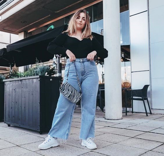 looks com calça wide leg