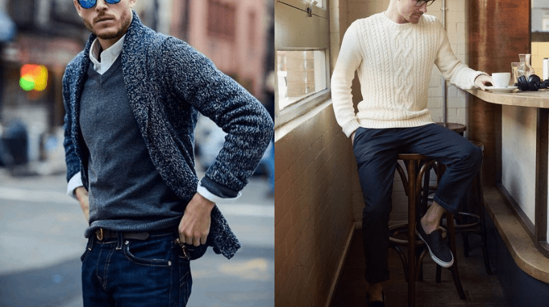 looks com suéter masculino