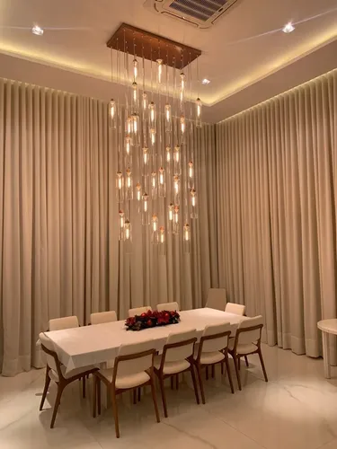 iluminação sala de jantar