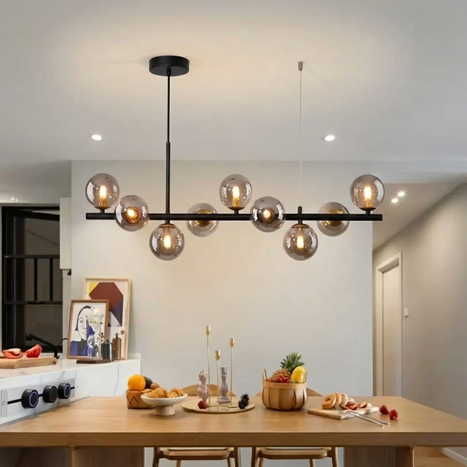 Lustre sala de jantar com LED