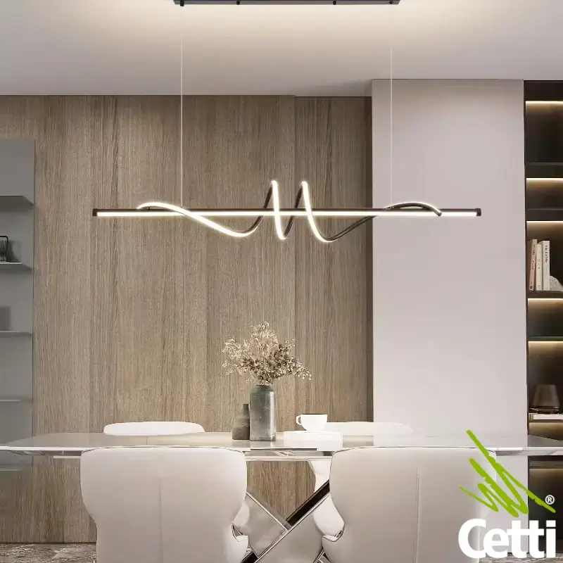 Lustre sala de jantar com controle remoto
