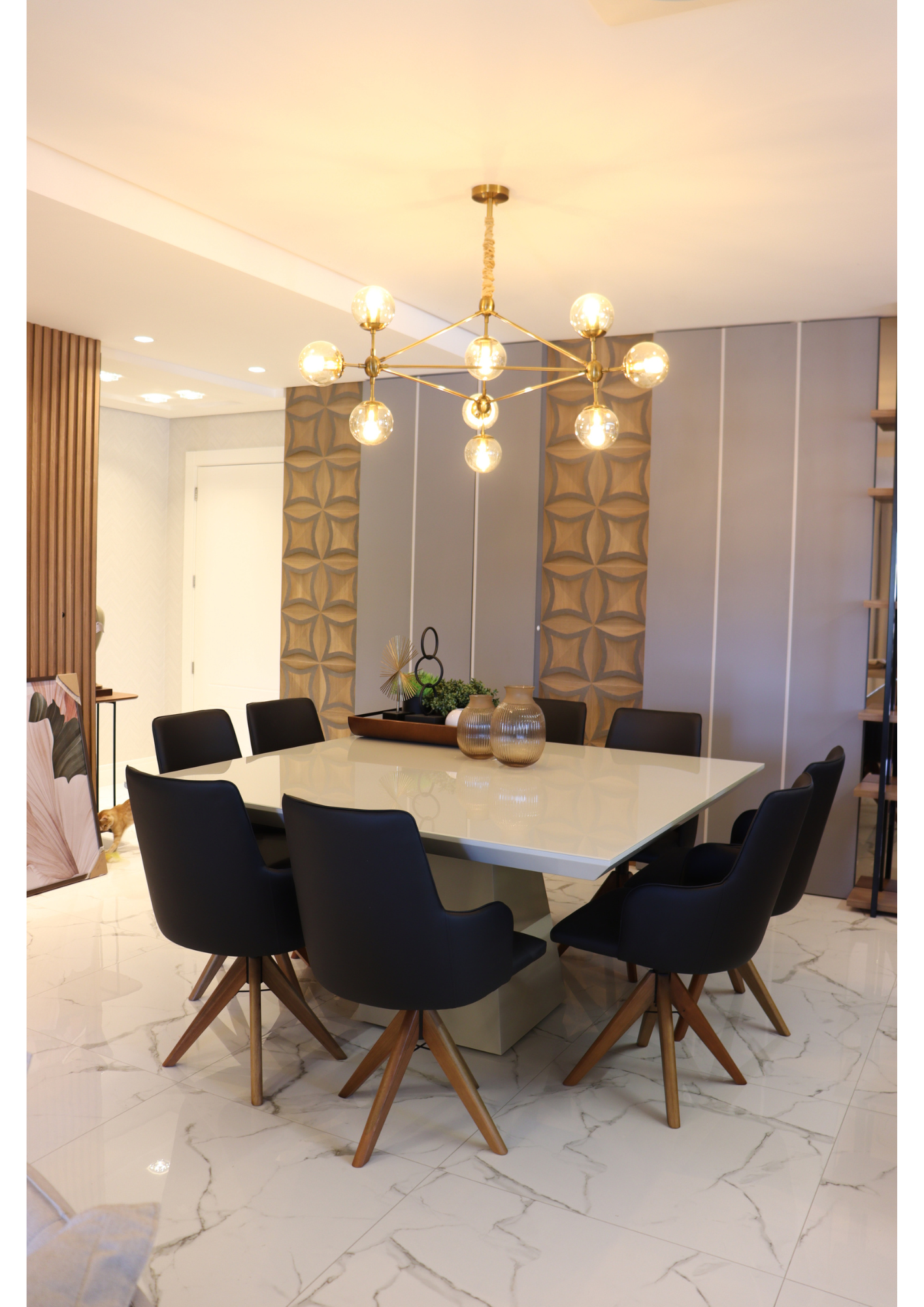 Lustre sala de jantar com design exclusivo