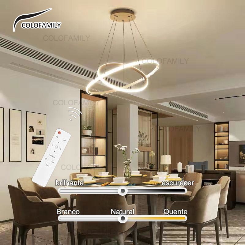Lustre sala de jantar com vidro