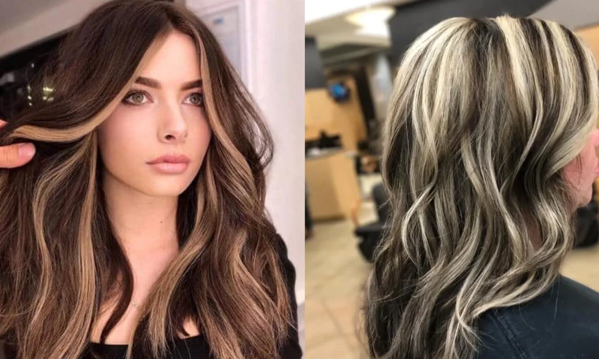 luzes para disfarçar cabelo branco em morenas