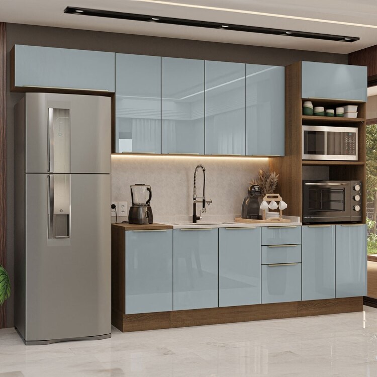 ideias de cozinha modulada madesa para espaços pequenos