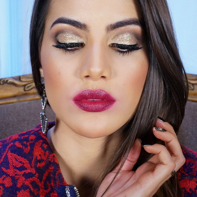 tutorial maquiagem cut crease natal 2015