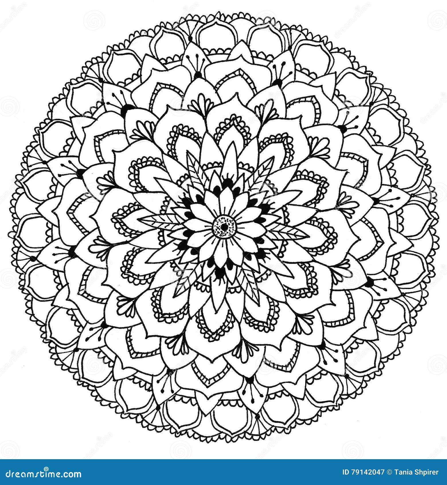 mandala para colorir geométrica