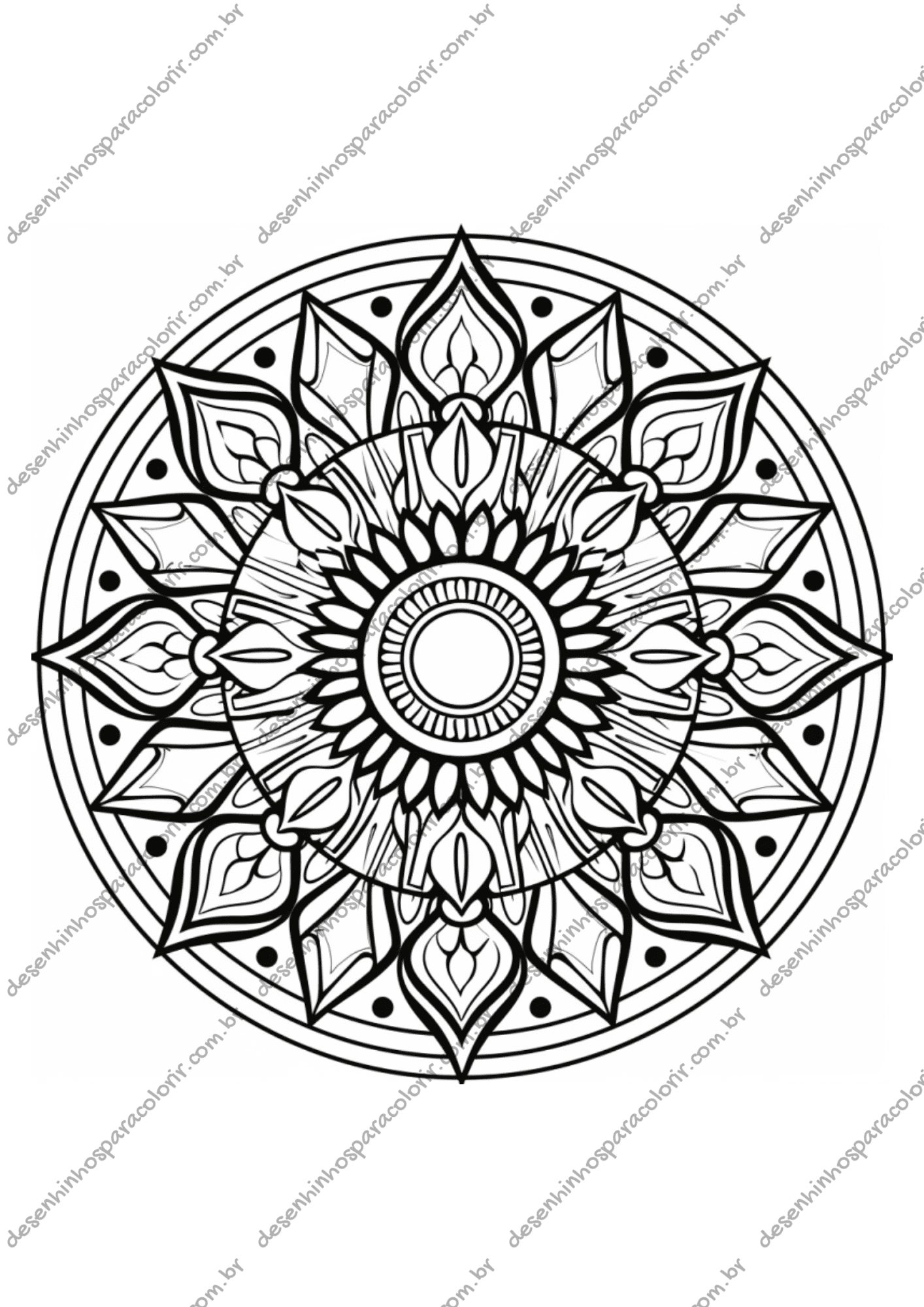 desenhos de mandala para imprimir