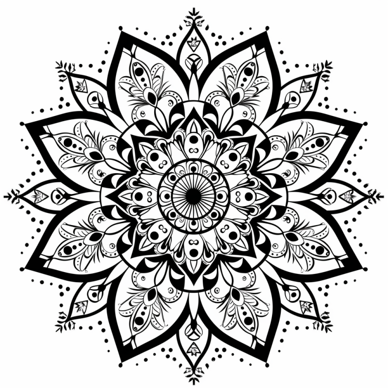 mandala para adultos colorir
