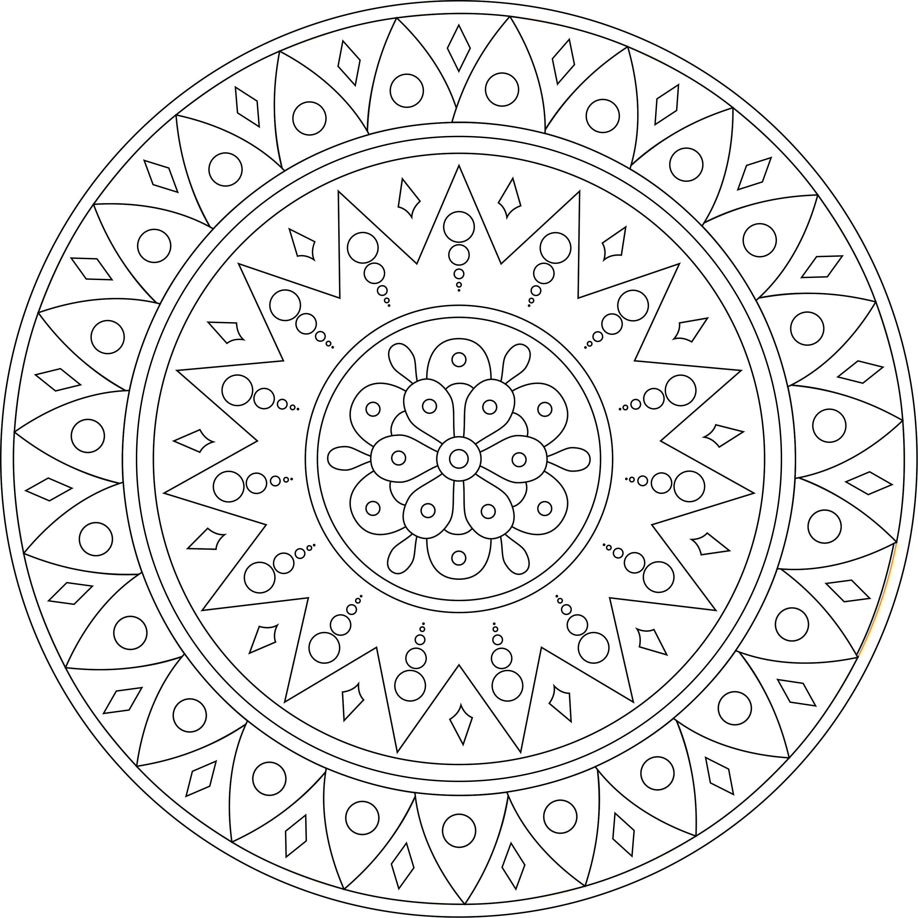 mandala para crianças imprimir