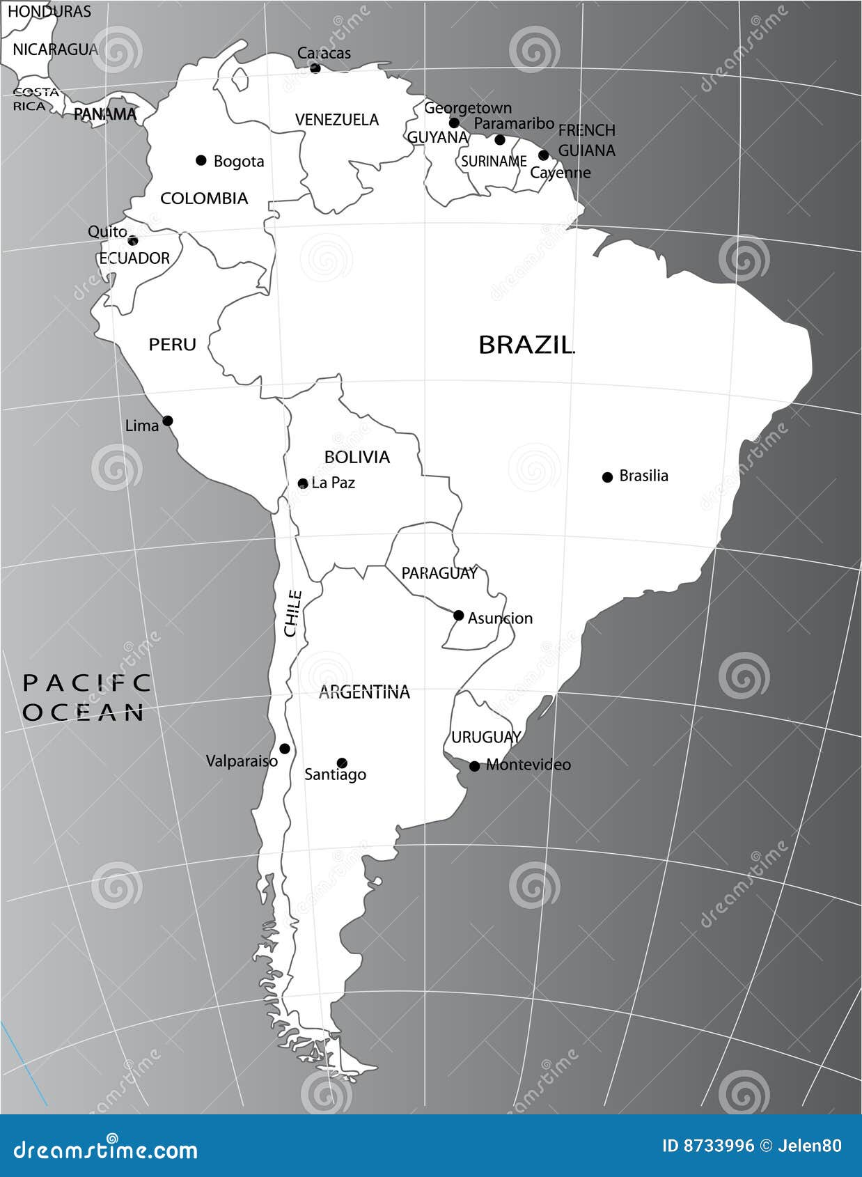 atividade mapa américa do sul para colorir