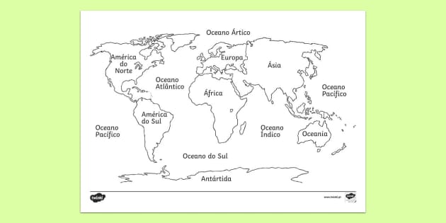 mapa mundi para pintar
