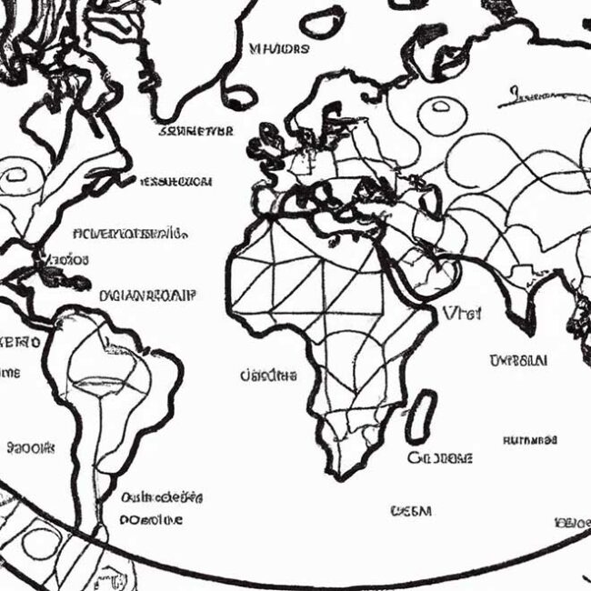 mapa mundi para pintar