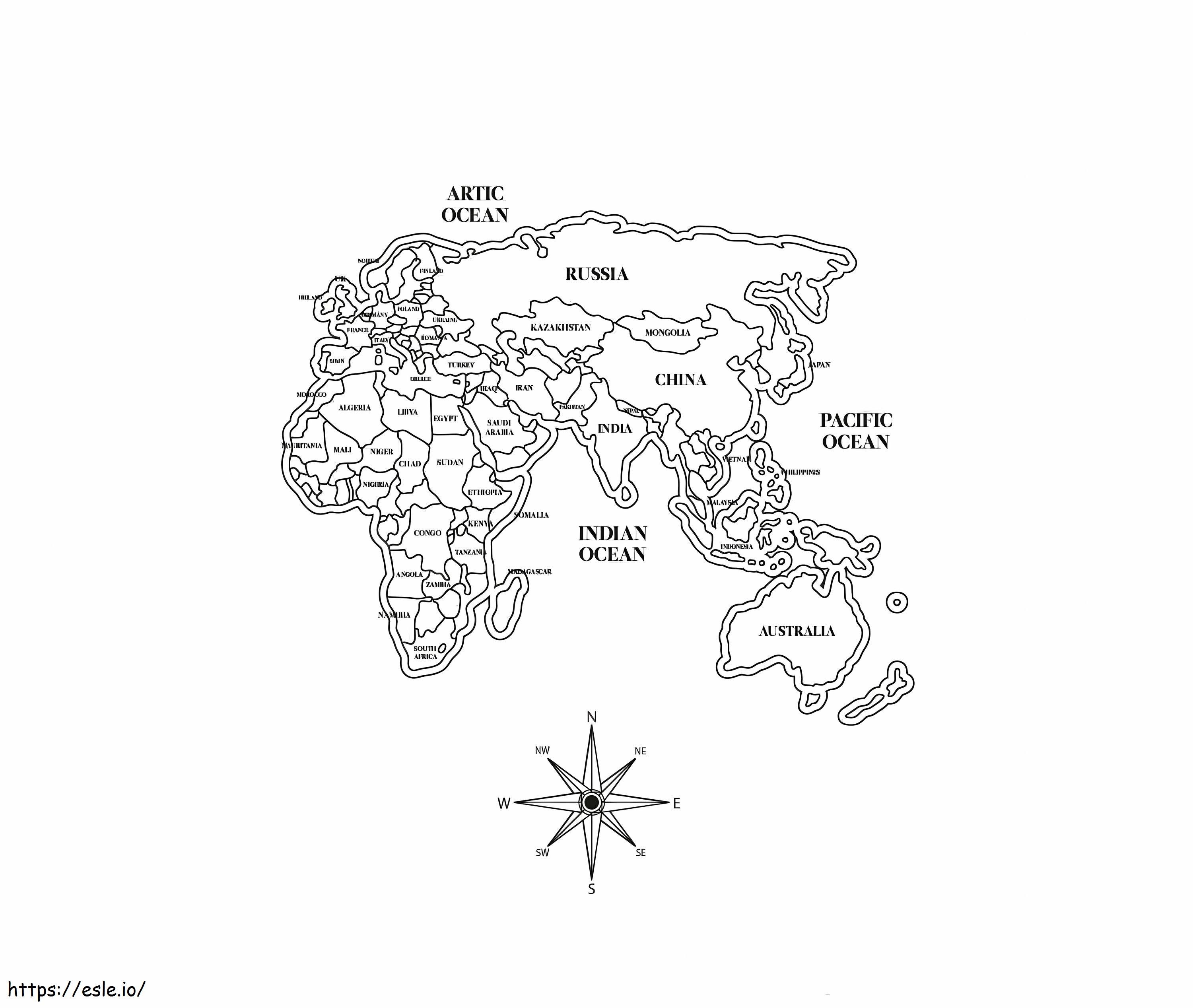 mapa mundi para imprimir grátis