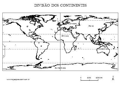 mapa mundi para atividades escolares