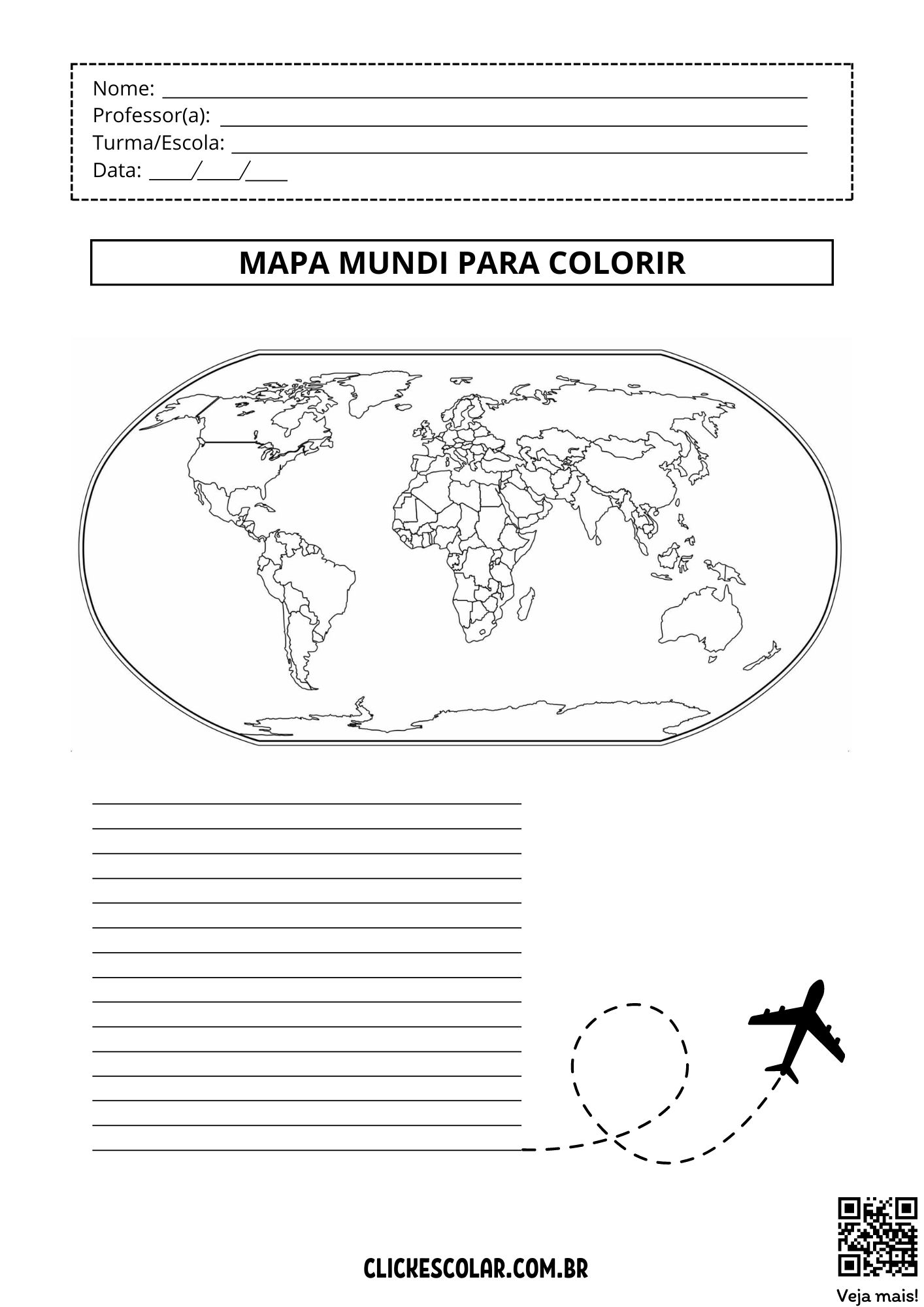 mapa mundi para imprimir grátis