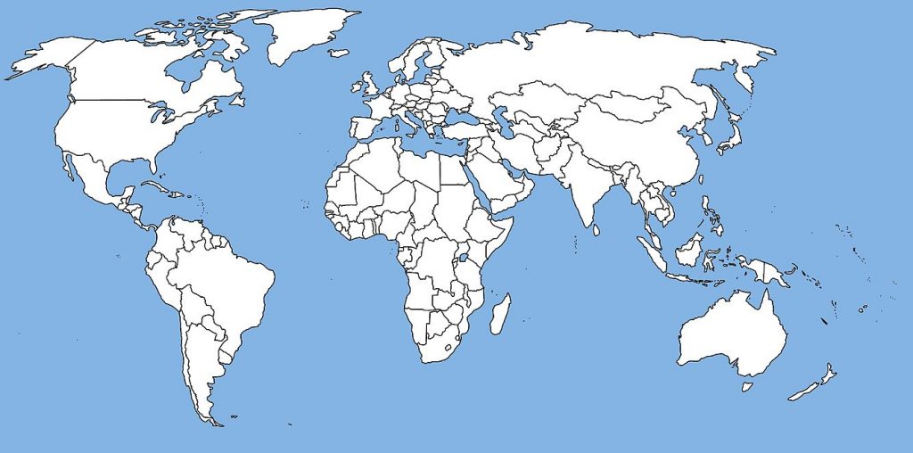 mapa mundi gigante para colorir