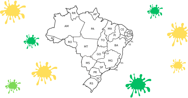 mapa de continentes para colorir