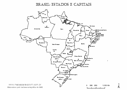 mapa do brasil para pintar com nomes