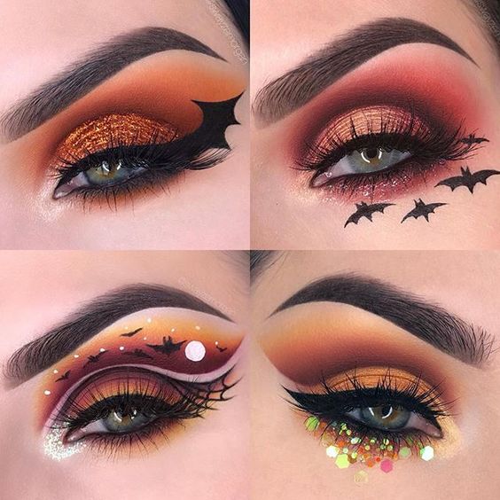 maquiagem bruxa mistica com strass