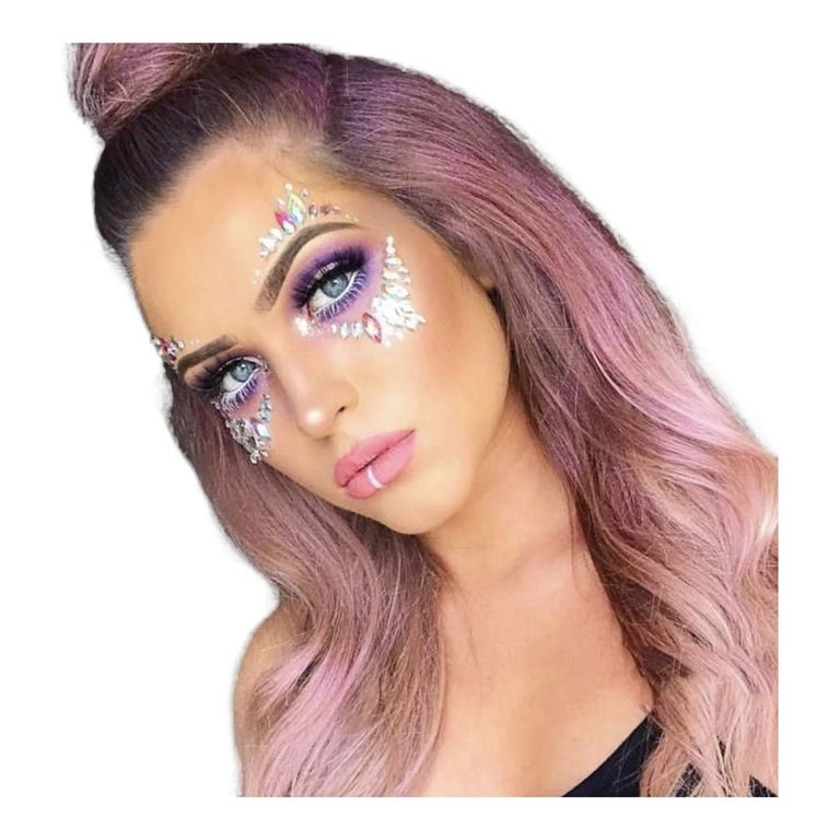 maquiagem com cristais