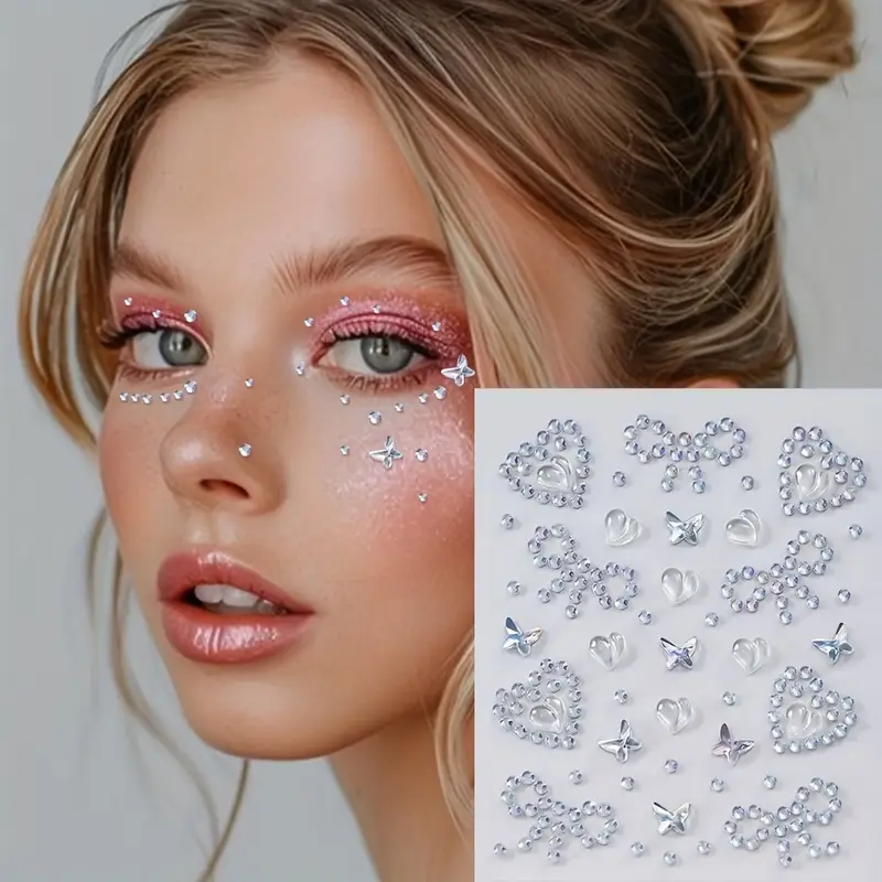 maquiagem com cristais