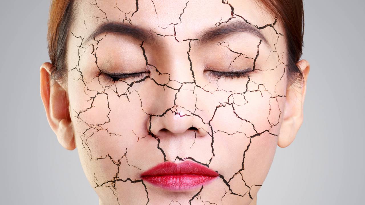 maquiagem craquelada