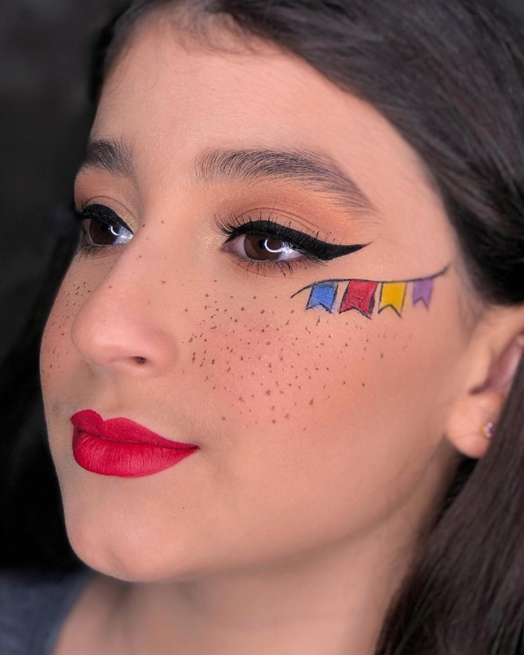 maquiagem de festa junina