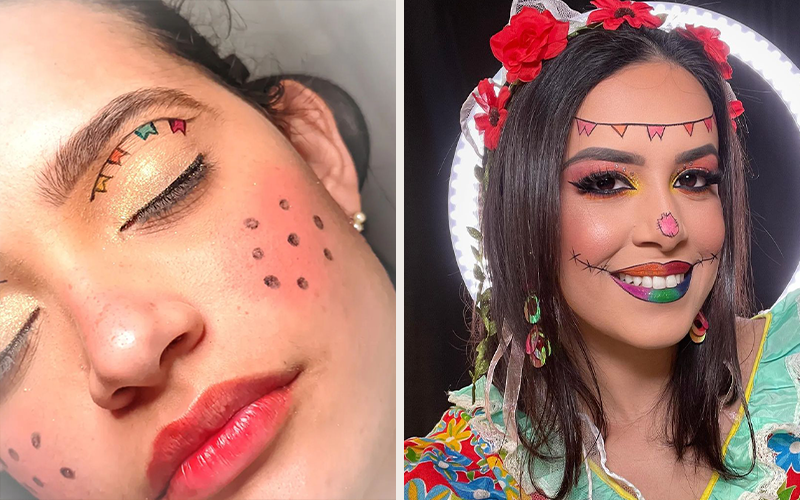 maquiagem de festa junina