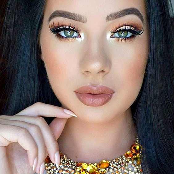 maquiagem debutante com glitter