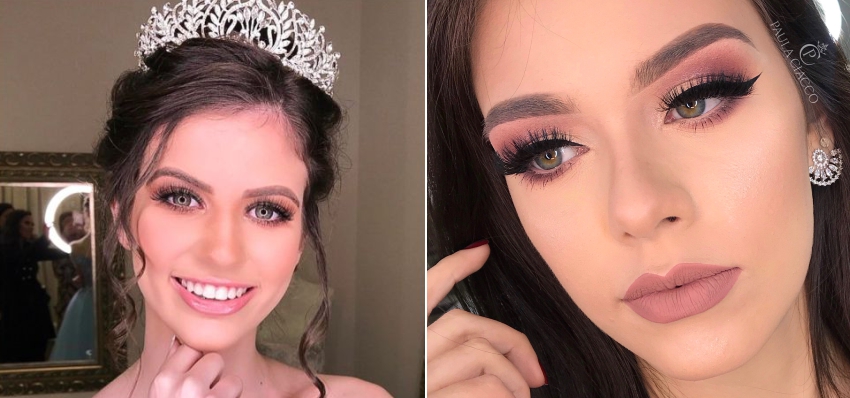 maquiagem debutante iluminada