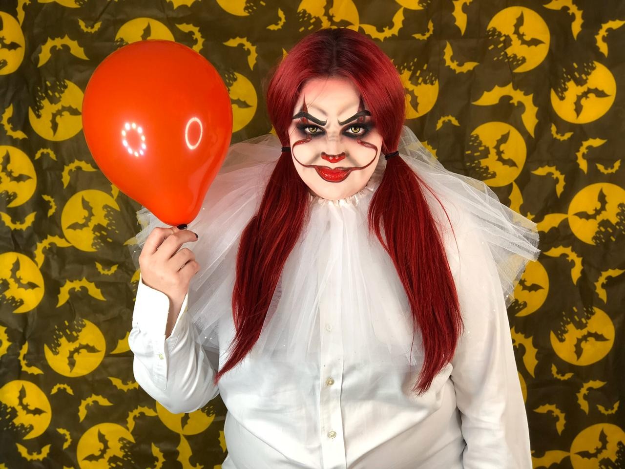 ideias maquiagem pennywise feminina criativa