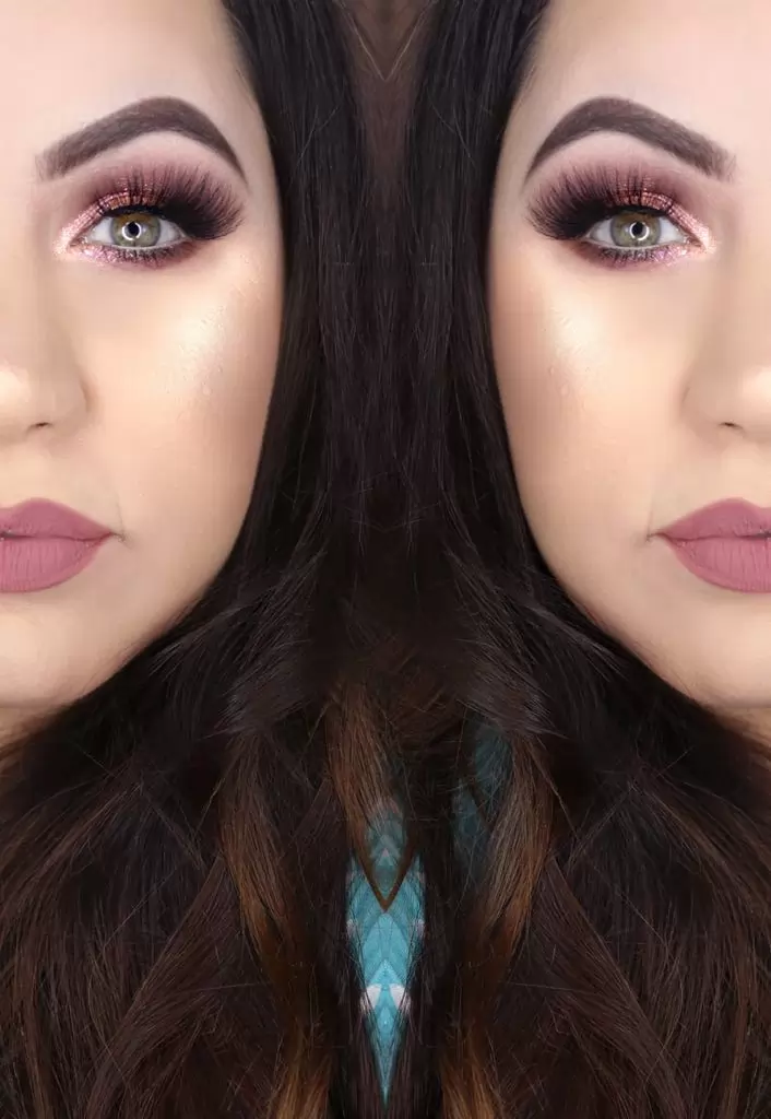 Como criar um look monocromático com maquiagem rose gold