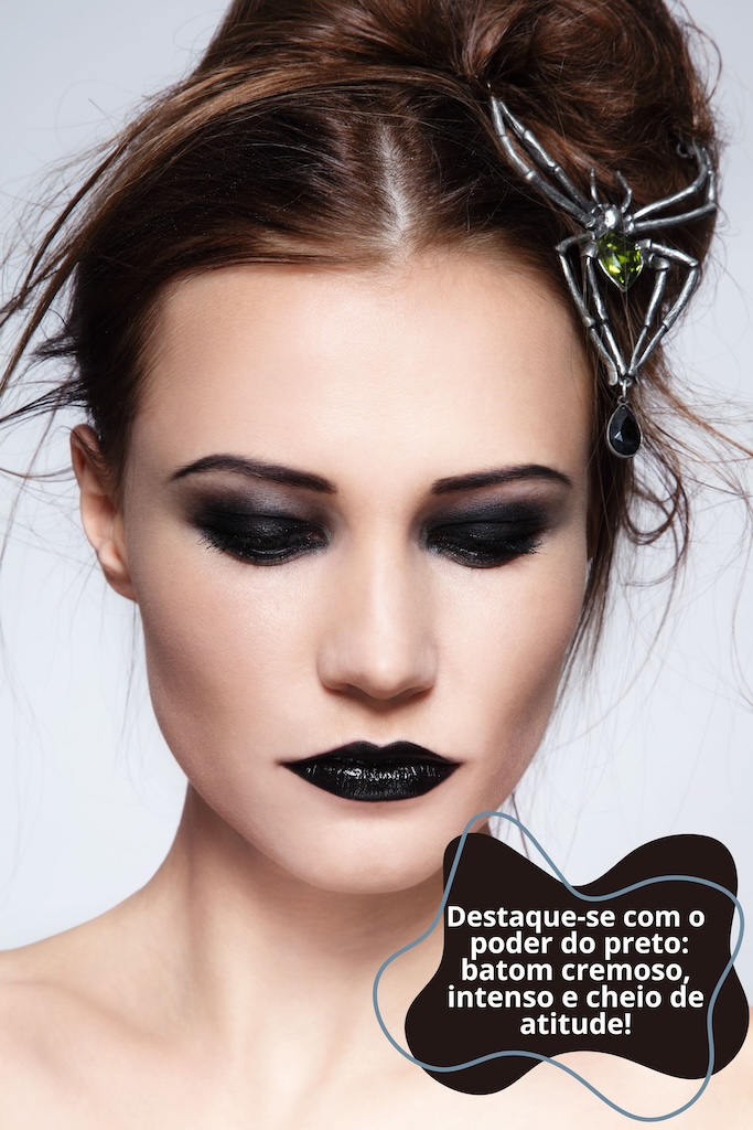 looks com batom escuro