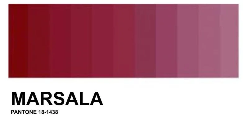 combinações cor marsala