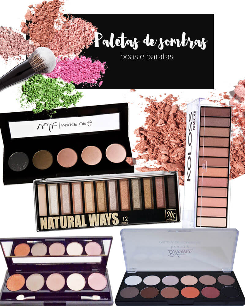 melhores paletas de sombra neutras