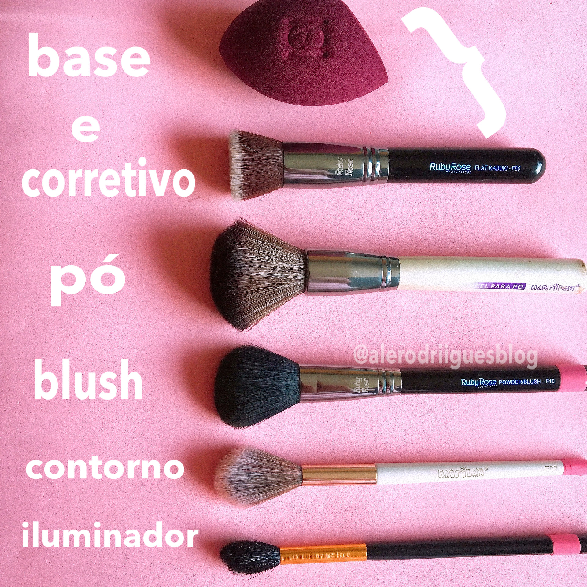 Kit de pincéis essencial para quem está começando