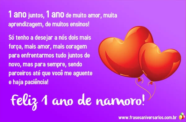 mensagens de aniversário de namoro