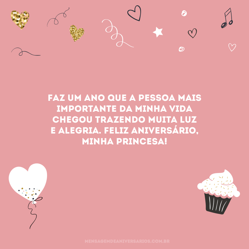mensagens para pais de bebê de 1 ano