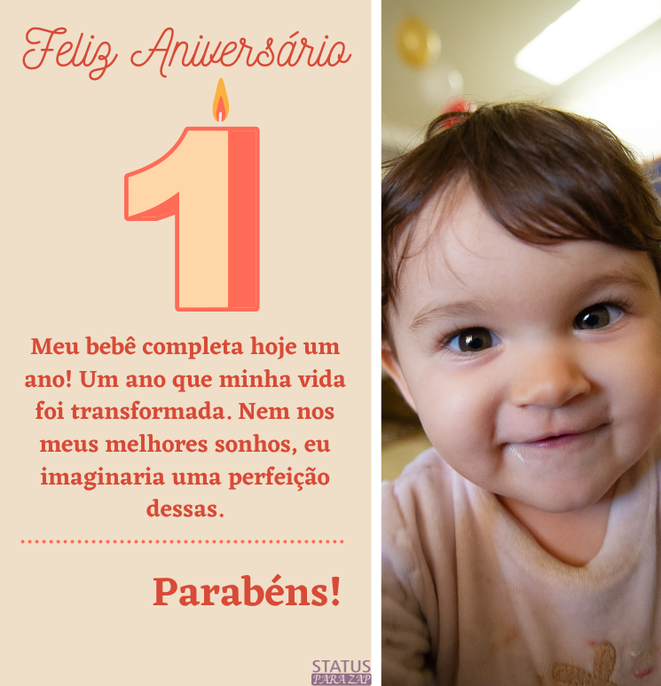 aniversário de 1 ano mensagem emocionante
