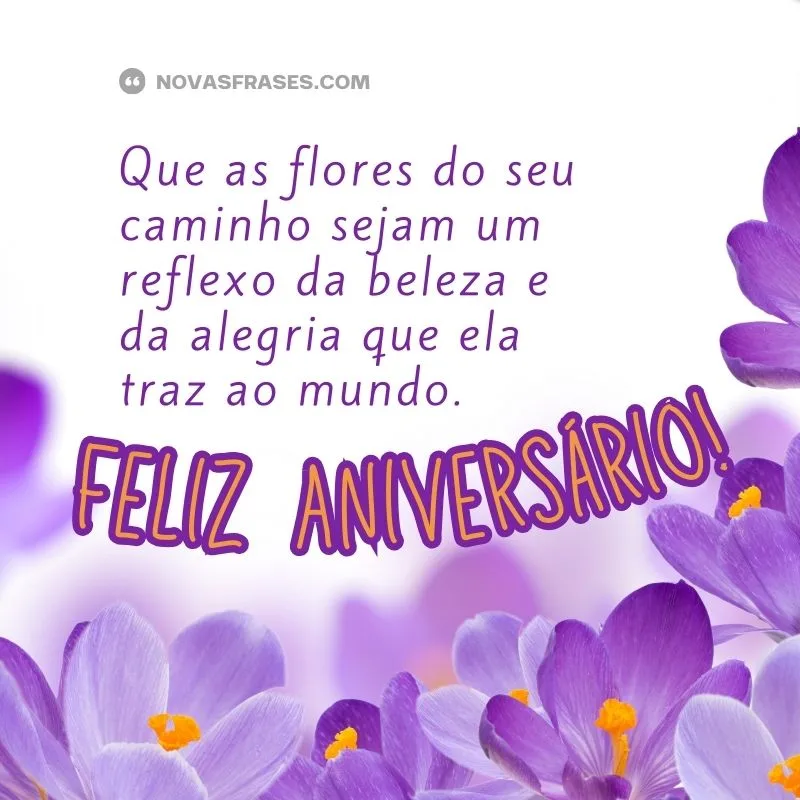 mensagem de aniversário com flores para amiga especial