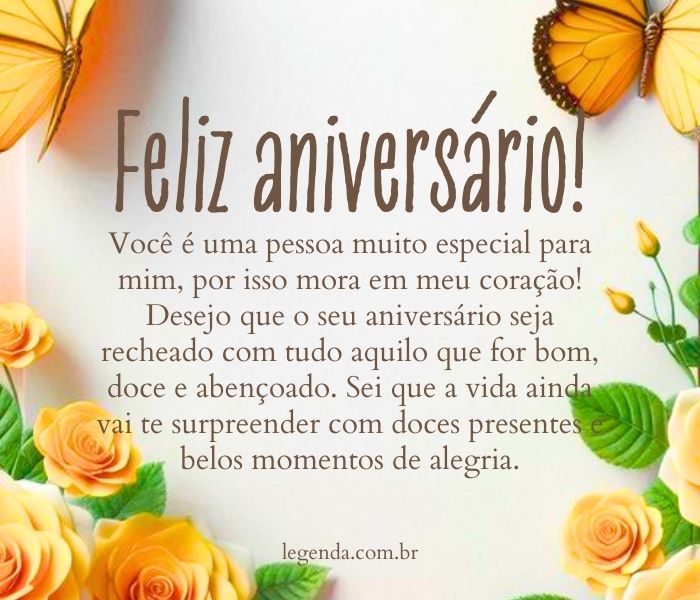 como escrever mensagem de aniversário com flores para amiga