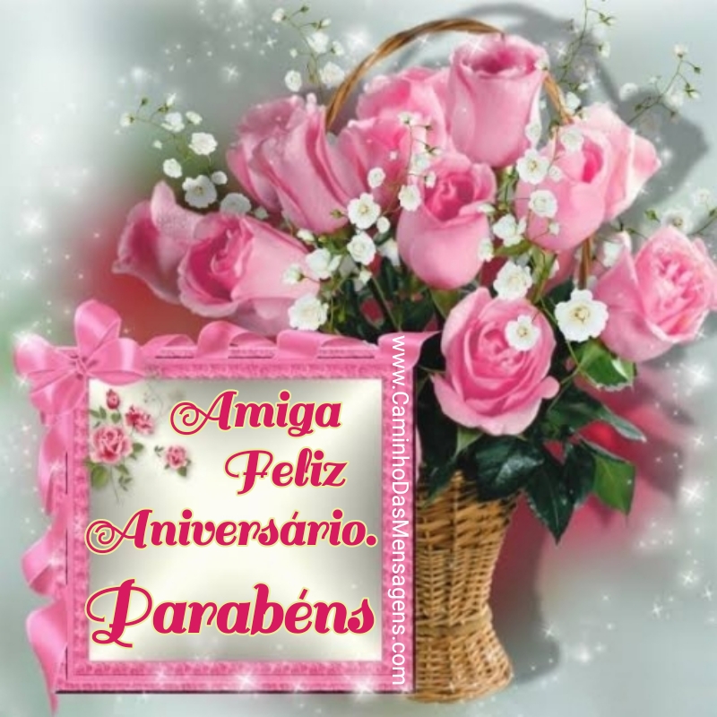 mensagens de aniversário com flores para amiga engraçadas