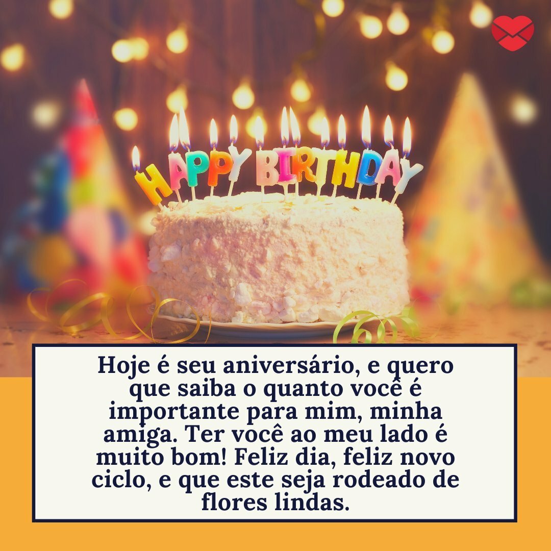 mensagens de aniversário com flores para amiga curta e objetiva