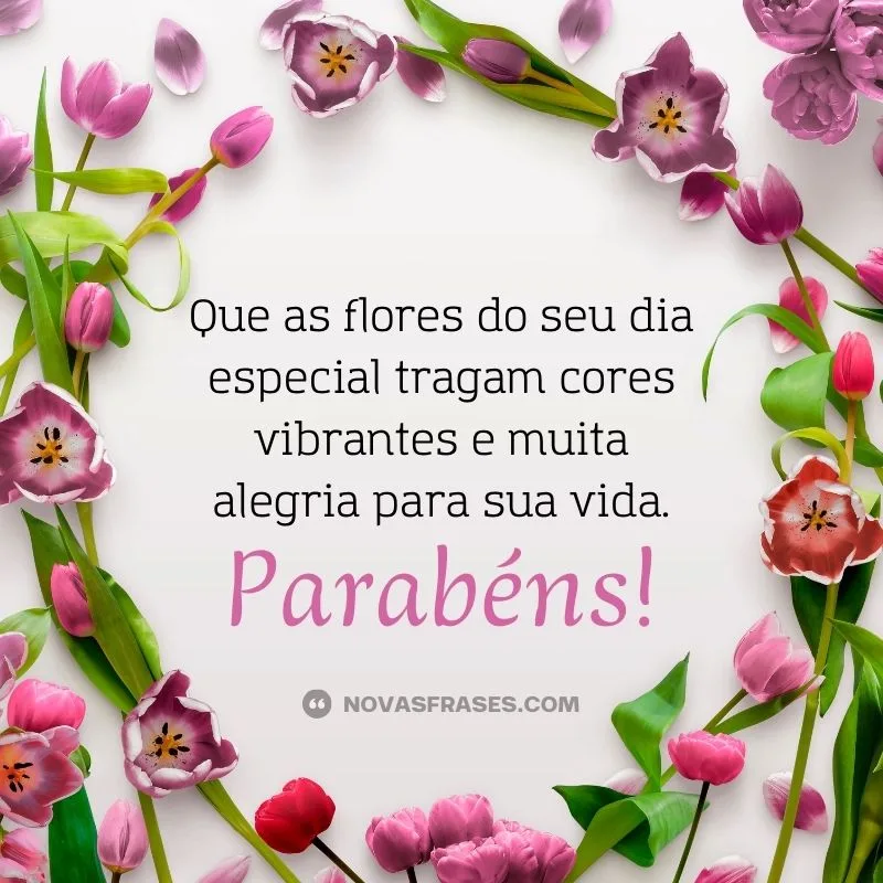 mensagem de aniversário com rosas brancas para mãe