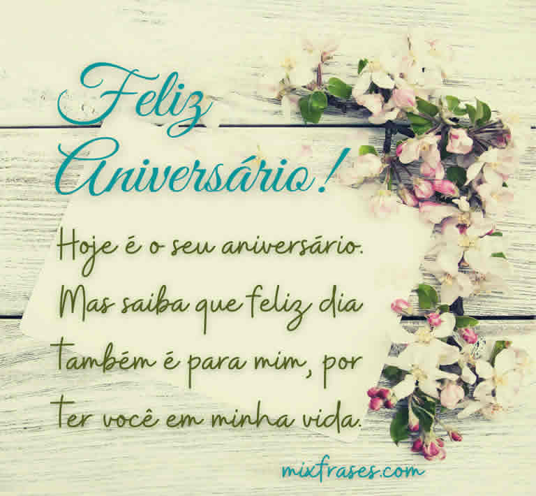 frases de aniversário com flores e rosas